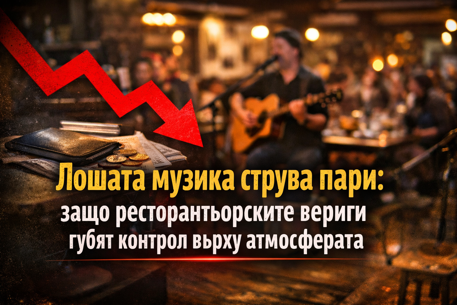 Лошата музика струва пари: защо ресторантьорските вериги губят контрол върху атмосферата ?